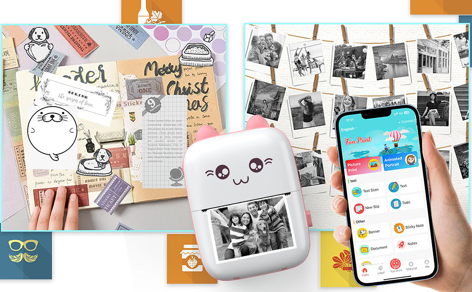 Mini Impresora Portátil – Imprime en Cualquier Lugar sin Tinta